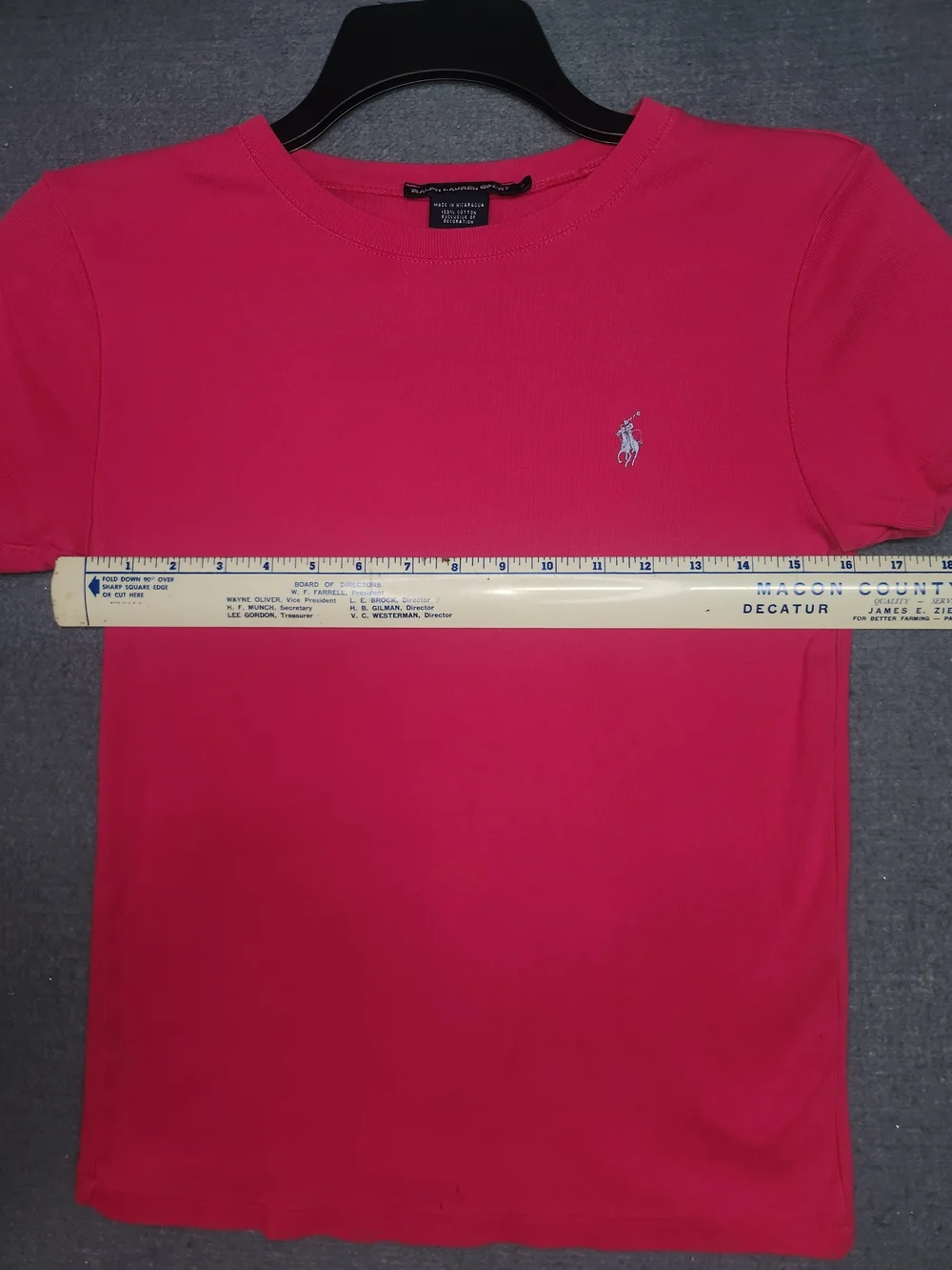Ralph Lauren Women's Pink Crewneck Polo Tee #367